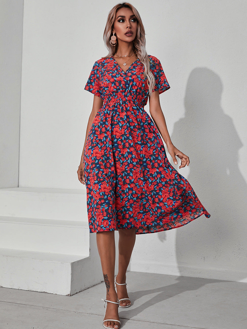 Robe à petites fleurs
