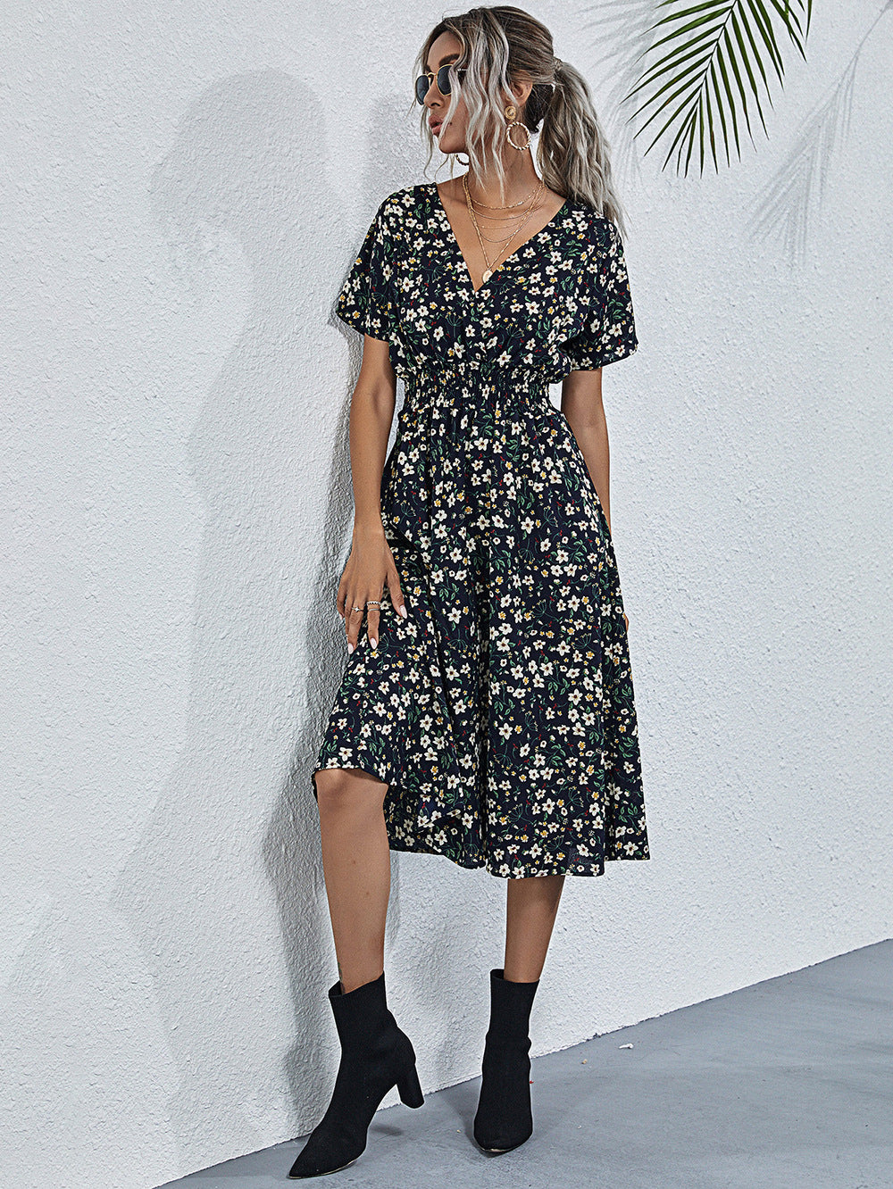 Robe à petites fleurs