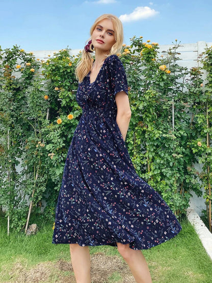 Robe à petites fleurs