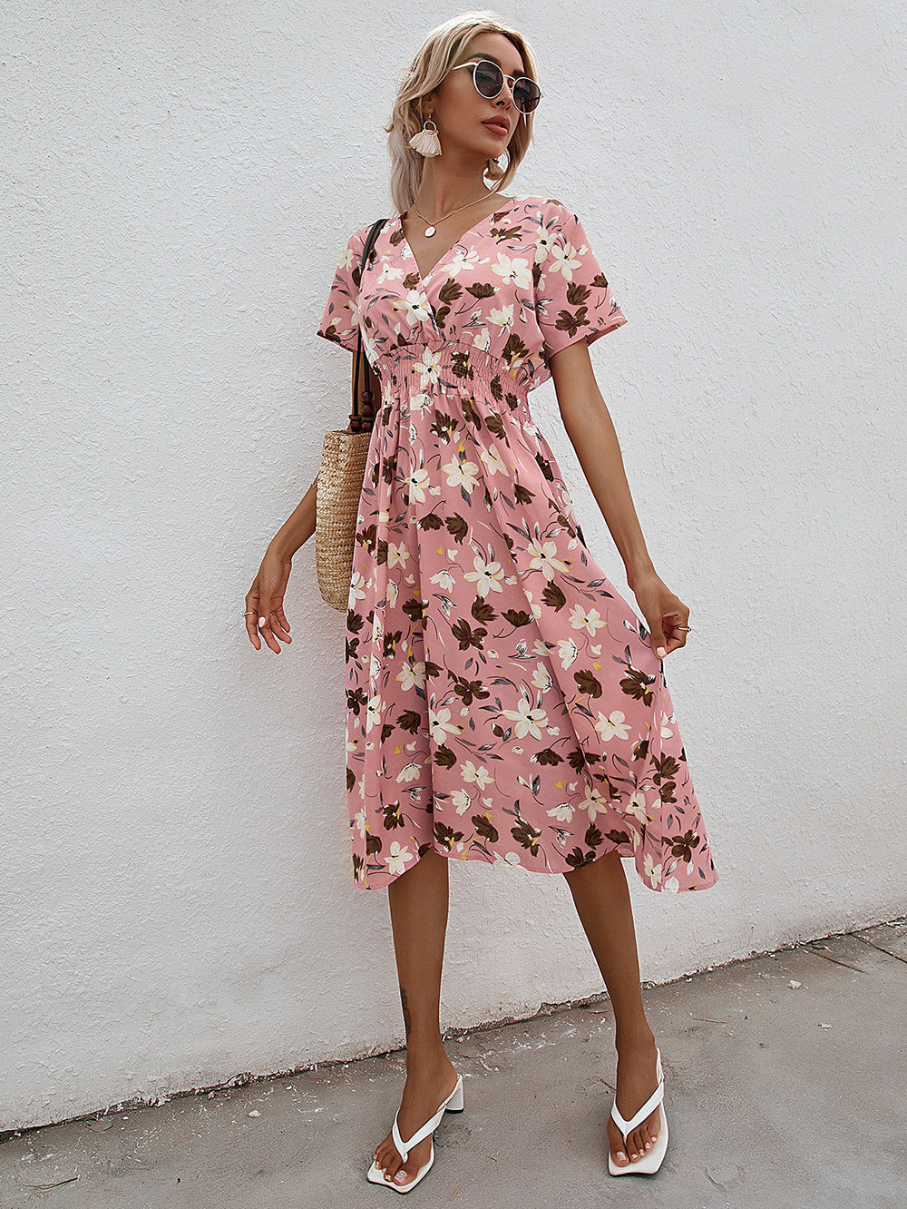 Robe à petites fleurs